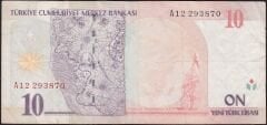 8.Emisyon 10 YTL A12 293870 Çok Temiz