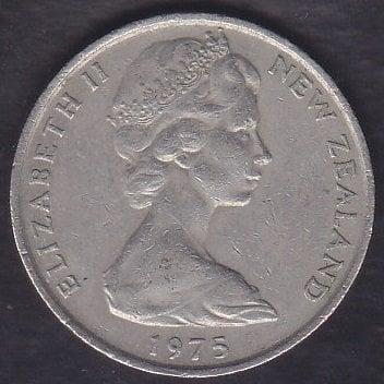 NEW ZEALAND 20 CENT 1975