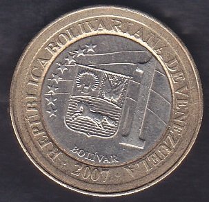 VENEZUELA 1 BOLİVAR 2007