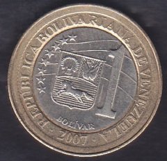 VENEZUELA 1 BOLİVAR 2007