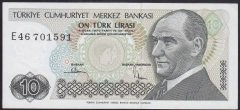 7.EMİSYON 2.TERTİP 10 LİRA E46 701591 ÇİLALTI