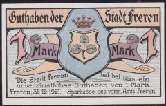 Almanya 1 Mark Notgeld 1921 Çil