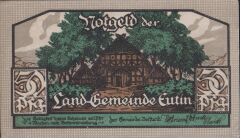 Almanya 50 Pfennig Notgeld 1920 Çilaltı Çil