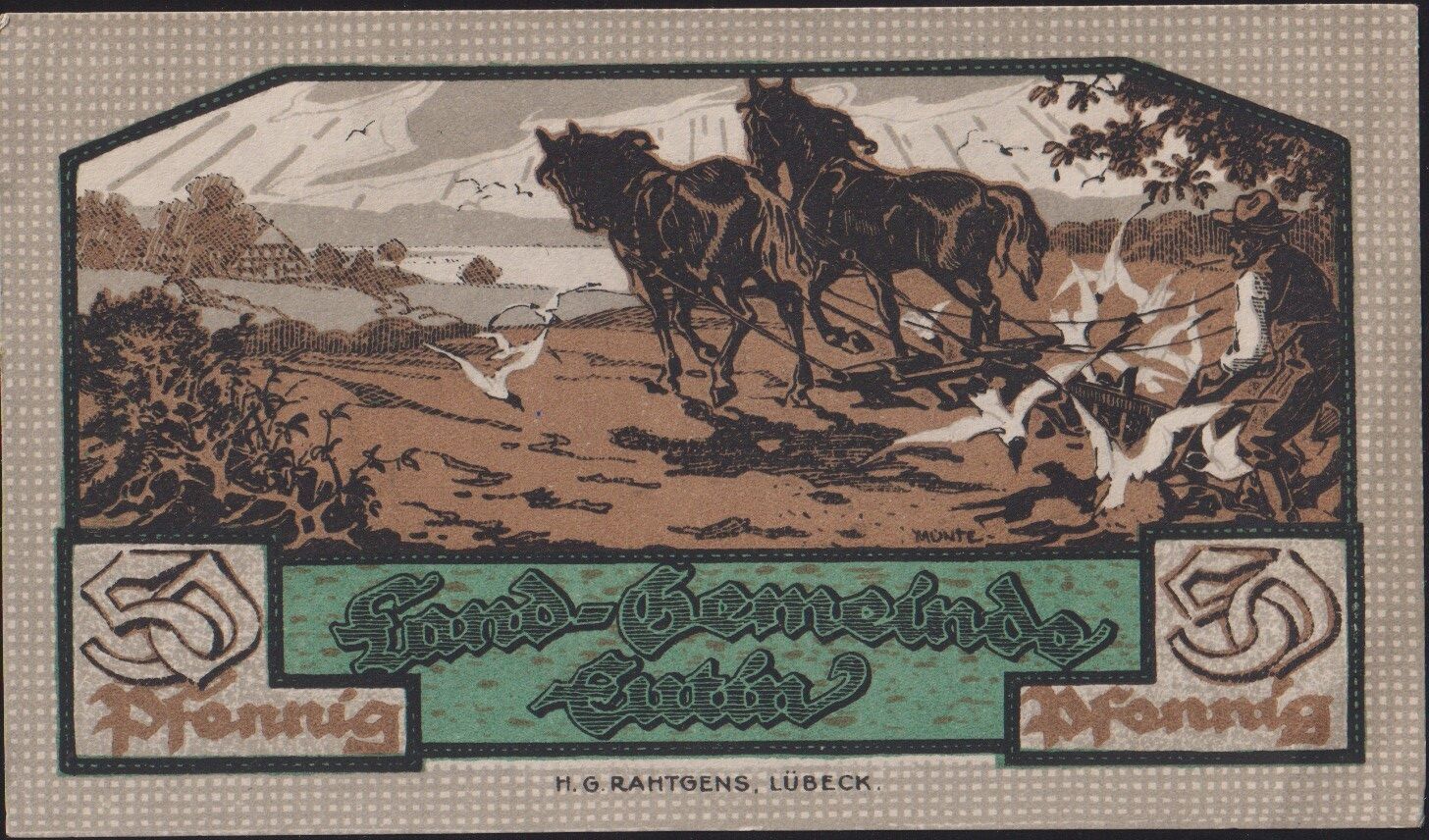 Almanya 50 Pfennig Notgeld 1920 Çilaltı Çil