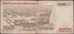 7.Emisyon 5 000 000 Lira E83 013333 Haliyle