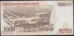 7.Emisyon 5 000 000 Lira G22 606705 Çok Temiz