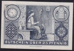 ALMANYA 25 PFENNİG NOTGELD 1919 ÇİLALTI ÇİL