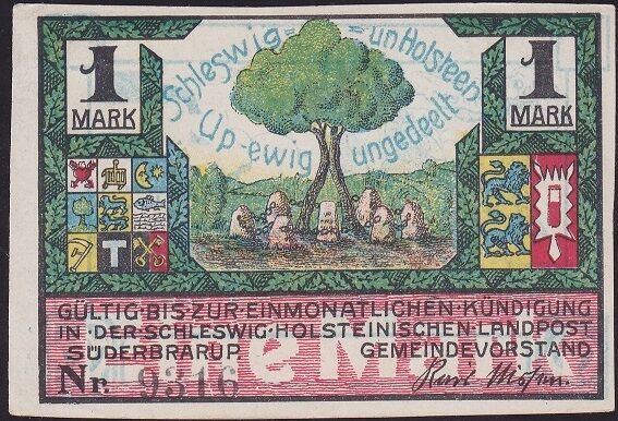 Almanya 1 Mark Notgeld 1920 Çil