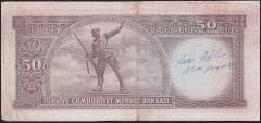5.Emisyon 6.Tertip 50 Lira I10 068591 Çok Temiz
