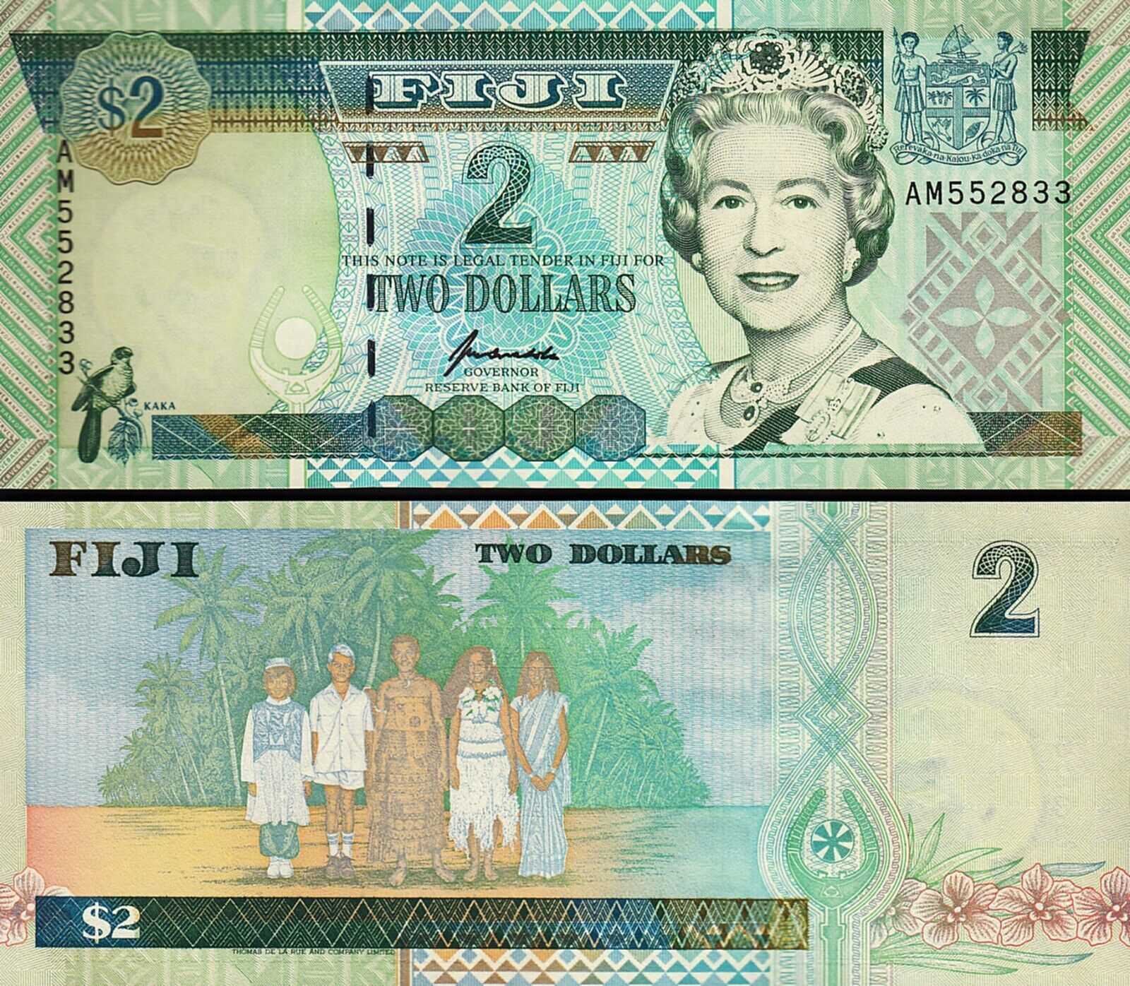 Fiji 2 Dolar 1996 Çil Pick 96