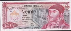 Meksika 20 Pesos 1973 Çilaltı Pick 64b
