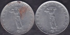 1970 Yılı 25 Kuruş Ters Düz Takım