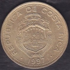 KOSTARİKA 100 COLONES 1997
