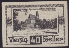 AVUSTURYA 40 HELLER NOTGELD 1920 ÇİLALTI