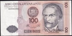 Peru 100 Intis 1987 Ççt Çilaltı Pick133