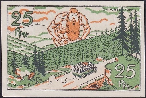 ALMANYA 25 PFENNİNG NOTGELD 1921 ÇİL