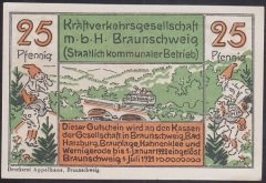 ALMANYA 25 PFENNİNG NOTGELD 1921 ÇİL