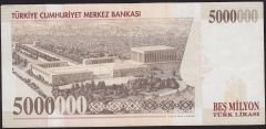7.Emisyon 5 000 000 Lira G20 950995 Çok Temiz+