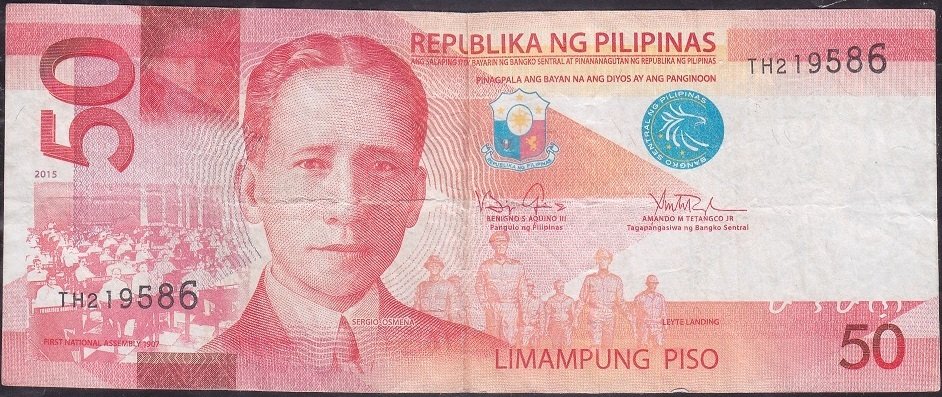 Filipinler 50 Piso 2015 Çok Temiz