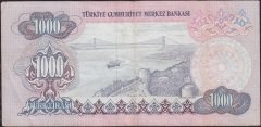 6.Emisyon 1.Tertip 1000 Lira A64 320599 Çok Temiz +