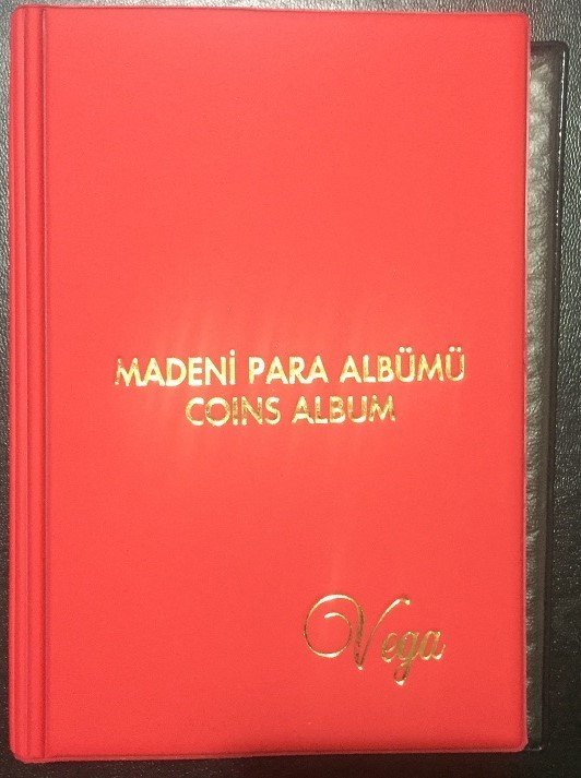 VEGA MADENİ PARA ALBÜM  ( KIRMIZI ) 72 ADET KAPAMA KAPASİTELİ