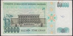 7.Emisyon 1.Tertip 50000 Lira C26 029184 Çok Çok Temiz