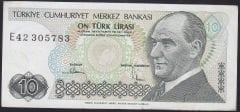 7.EMİSYON 2.TERTİP 10 LİRA E42 305783 ÇÇT
