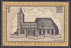 Almanya 1 Mark Notgeld 1920 Çil