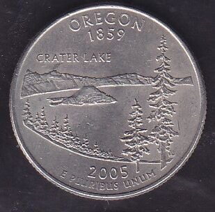 Amerika Çeyrek Dolar 2005 P Hatıra Oregon