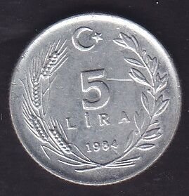 1984 Yılı 5 Lira