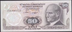 6.Emisyon 2.Tertip 50 Lira J21 647711 Çil