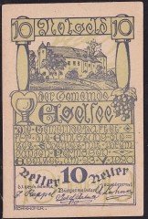 Avusturya 10 Heller Notgeld 1920 Çil