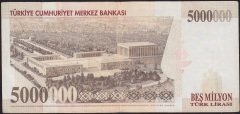 7.Emisyon 5 000 000 Lira E59 236105 Çok Temiz+