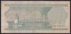6.EMİSYON 1.TERTİP 10 LİRA D25 263153 TEMİZ +