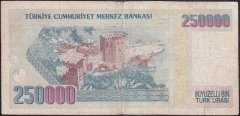 7.EMİSYON 1.TERTİP 250000 LİRA C11 859580 TEMİZ