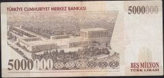7.Emisyon 5 000 000 Lira G16 724175 Çok Temiz+