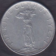 1966 Yılı 25 Kuruş Düz 5 gram