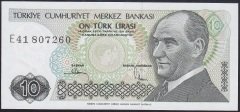 7.EMİSYON 2.TERTİP 10 LİRA E41 807260 ÇİLALTI ÇİL
