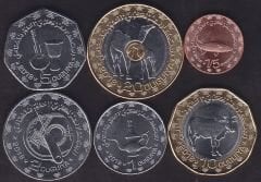 Moritanya 6 Adet Madeni Para Seti 2017 -2018 Çil