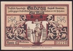 Almanya 1 Mark Notgeld 1922 Çil