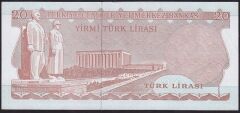 6.Emisyon 3.Tertip 20 Lira F55 881474 Ççt Çilaltı