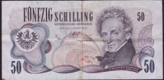 Avusturya 50 Şiling 1970 Çok Temiz