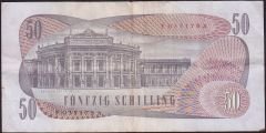 Avusturya 50 Şiling 1970 Çok Temiz