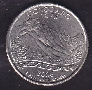Amerika Çeyrek Dolar 2006 D Hatıra Colorado