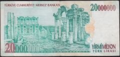 7.Emisyon 20 000 000 Lira F70 725607 Çok Temiz