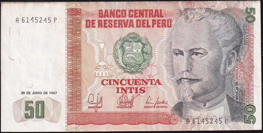 Peru 50 İntis 1987 Ççt Çilaltı Pick 131b