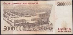 7.Emisyon 5 000 000 Lira G14 340990 Çok Temiz+