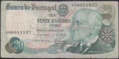 Portekiz 20 Escudos 1978 Temiz