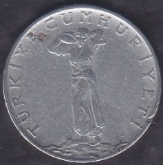 1961 Yılı 25 Kuruş Ters