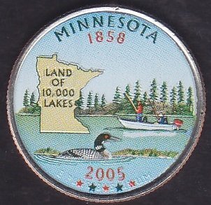 AMERİKA ÇEYREK DOLAR 2005 - MINNESOTA EYALETİ ÇİL